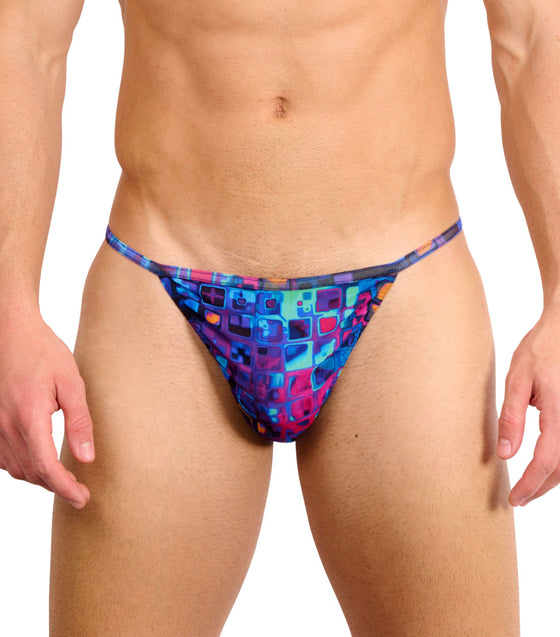 Mosaic Tan Through Swim Tanga