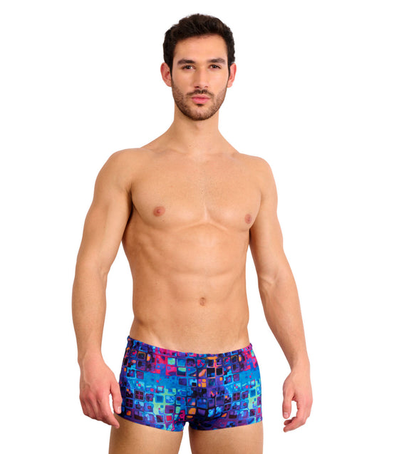 Mosaic Tan Through Swim Trunks