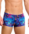 Mosaic Tan Through Swim Trunks