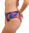 Paradise Purple Tan Through High Waisted Bikini Brief