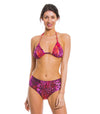 Purple Amalfi Tan Through High Waisted Bikini Brief
