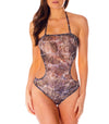 Bali Tan Through Cut Out Swimsuit - Kiniki