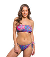 Carnival Tan Through Bandeau Bikini Top - Kiniki