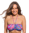 Carnival Tan Through Bandeau Bikini Top - Kiniki