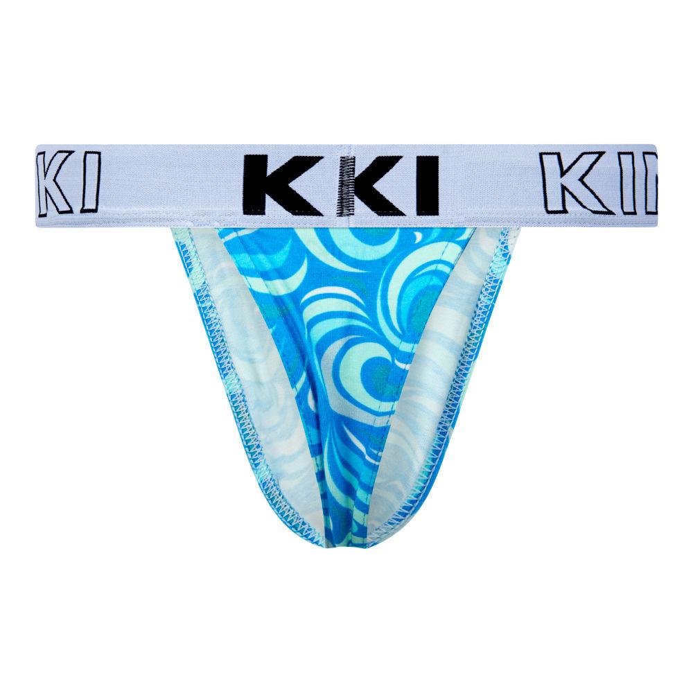 Cotton Printed Thongs - Blue Rift – Kiniki