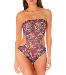  Elba Tan Through Cut Out Swimsuit - Kiniki