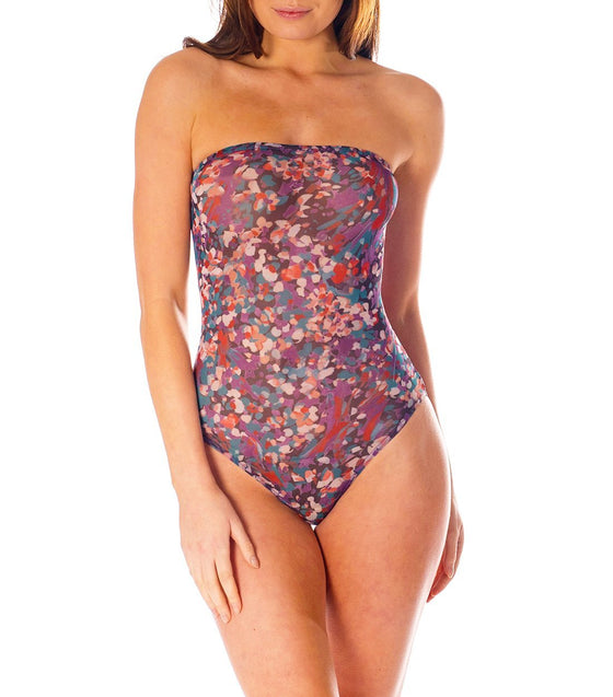 Elba Tan Through Tube Swimsuit - Kiniki