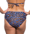 Leopard Orange High Waisted Bikini Brief - Kiniki