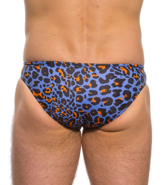 Leopard Orange Swim Brief - Kiniki