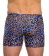 Leopard Orange Swim Shorts - Kiniki