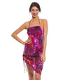 Purple Amalfi Tan Through Beach Dress - Kiniki