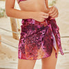 Purple Amalfi Tan Through Beach Wrap - Kiniki