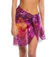 Purple Amalfi Tan Through Beach Wrap - Kiniki