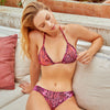 Purple Amalfi Tan Through Bikini Top - Kiniki