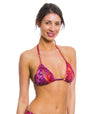 Purple Amalfi Tan Through Bikini Top - Kiniki