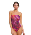 Purple Amalfi Tan Through Tube Swimsuit - Kiniki