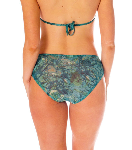 Santorini Tan Through High Waisted Bikini Brief - Kiniki