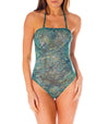 Santorini Tan Through Tube Swimsuit - Kiniki