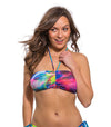 Storm Tan Through Bandeau Bikini Top - Kiniki