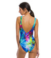 Storm Tan Through Scoop Neck Swimsuit - Kiniki