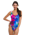 Storm Tan Through Scoop Neck Swimsuit - Kiniki